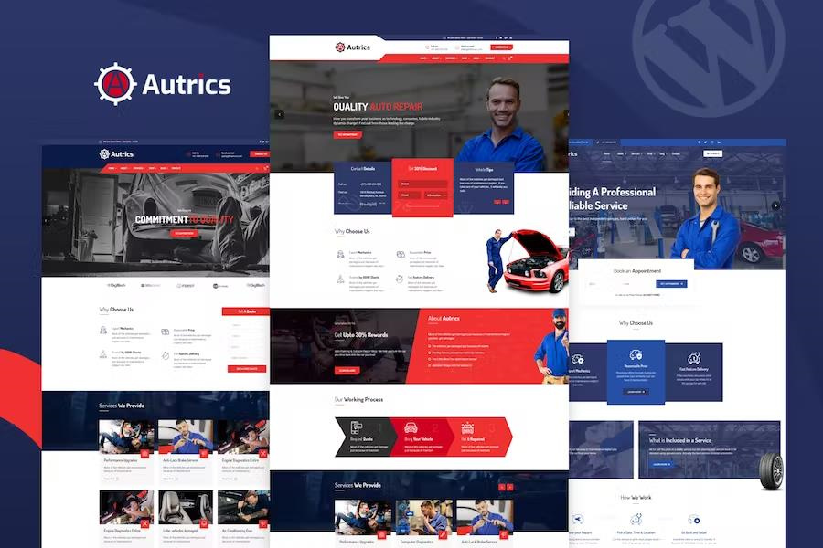 AUTRICS – CAR SERVICES AND AUTO MECHANIC WORDPRESS THEME